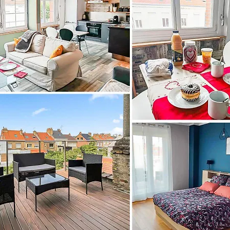 Appartement Le Capacite 4 Personnes Dunkerque, 1 Chambre, Terrasse Exterieure